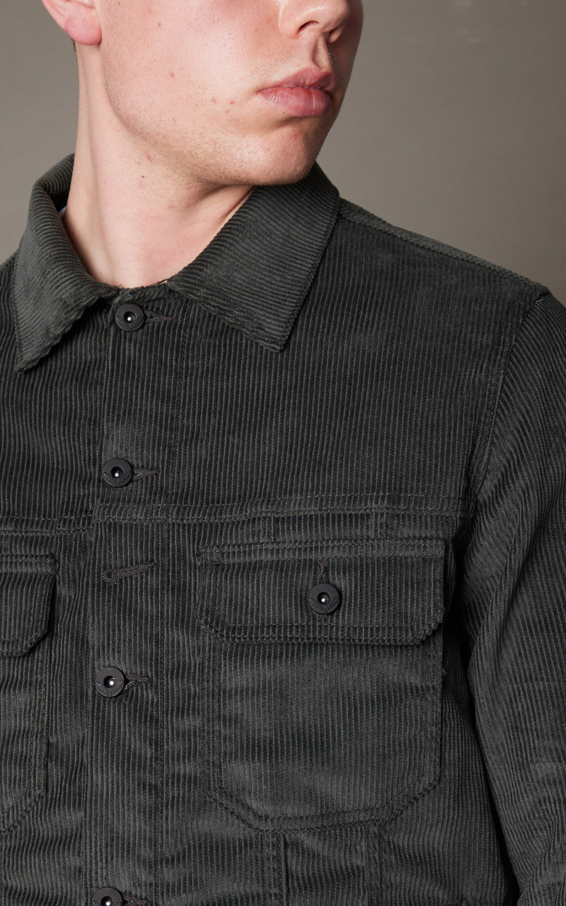 Rogue Territory Cruiser Jacket Corduroy Grey 9oz