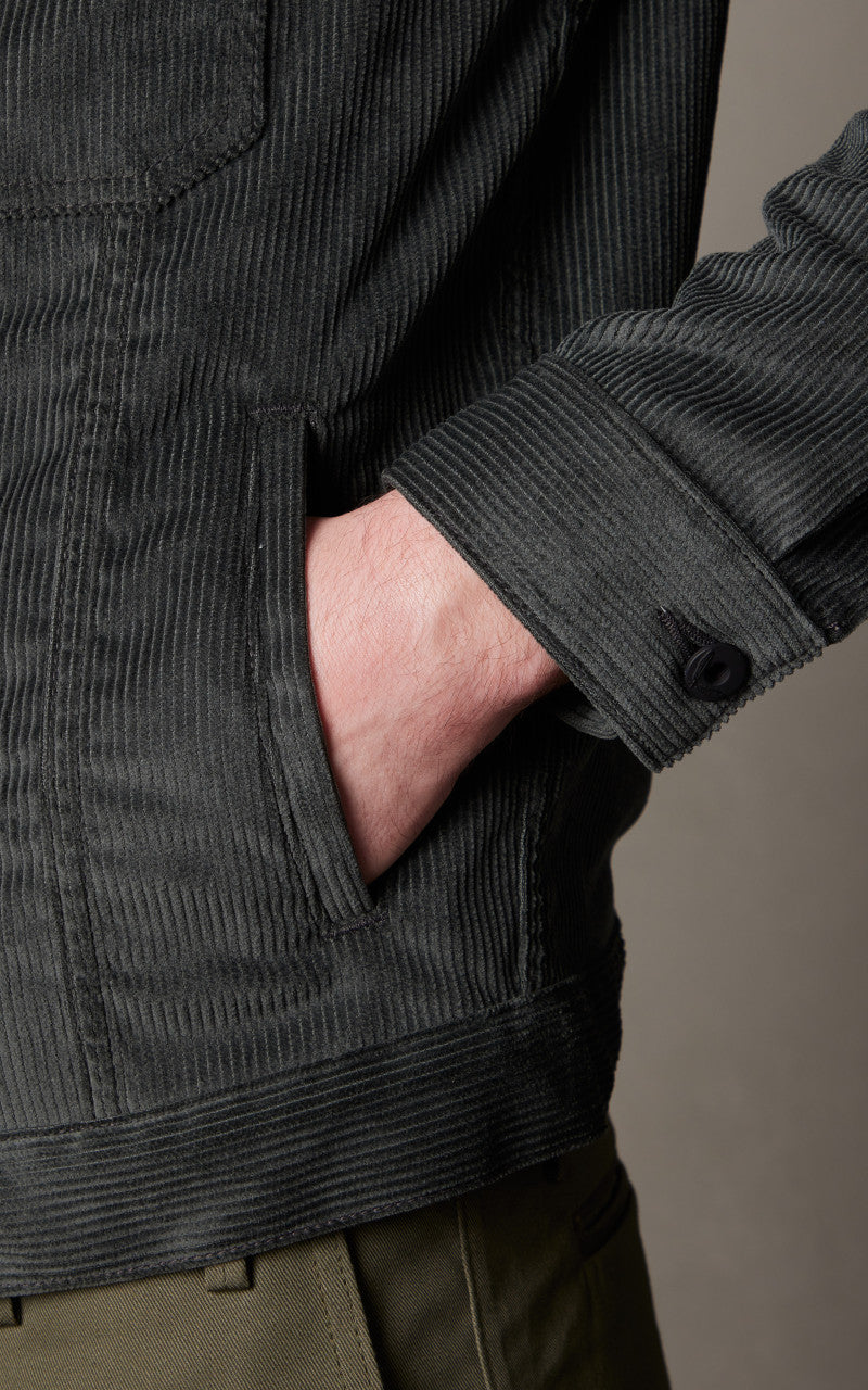 Rogue Territory Cruiser Jacket Corduroy Grey 9oz