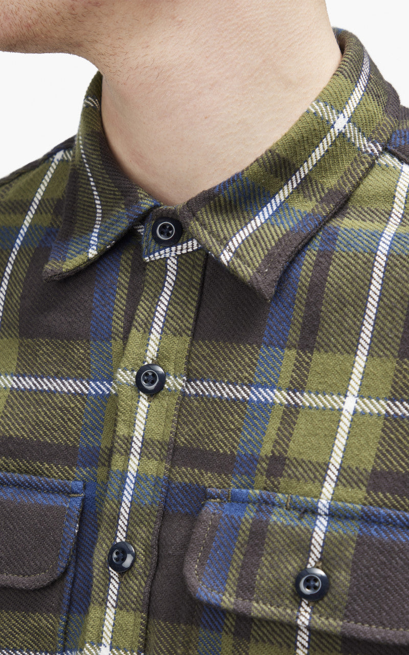 Rogue Territory Field Shirt HB Plaid Olive