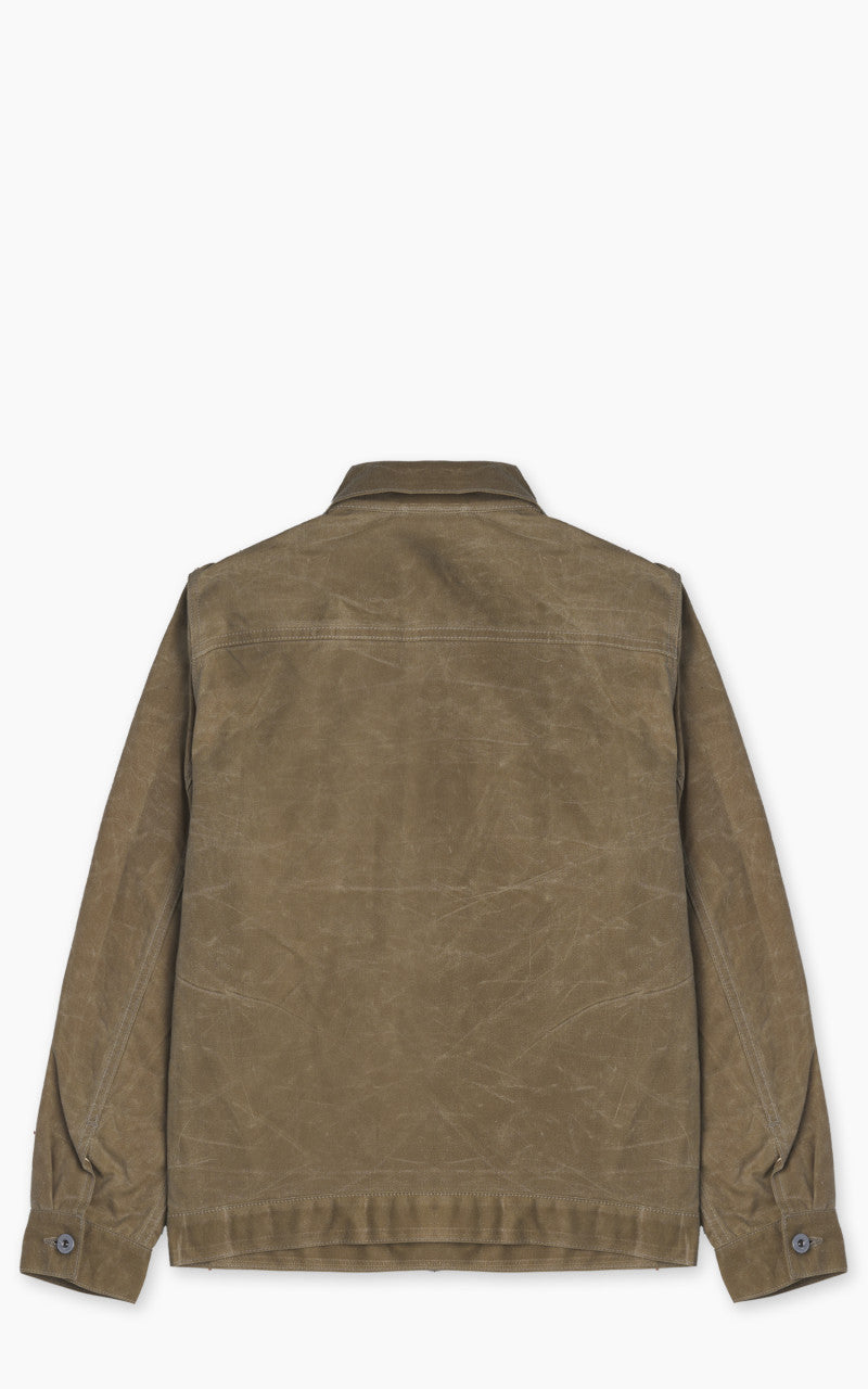 Rogue Territory Cruiser Jacket Lined Waxed Canvas Ridgeline Tan