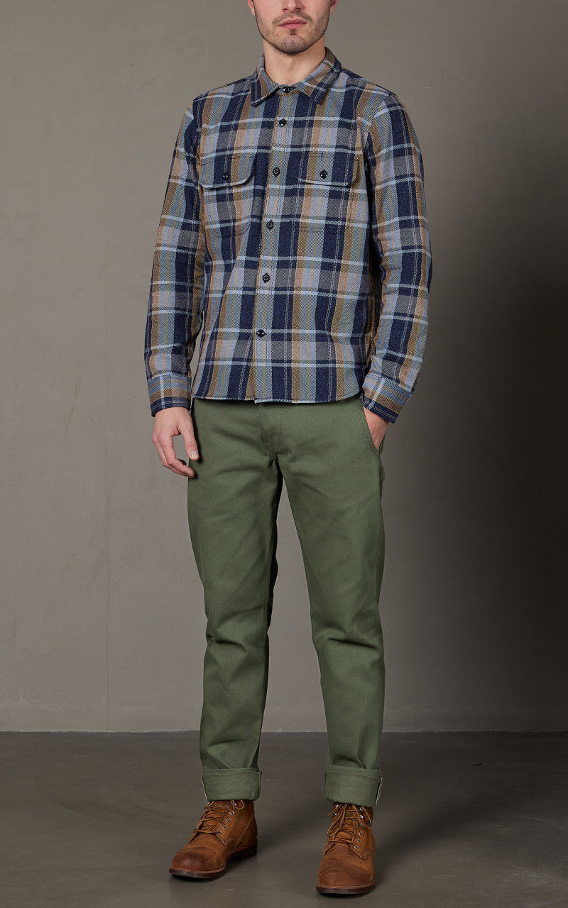 Rogue Territory Infantry Pants Green Selvedge