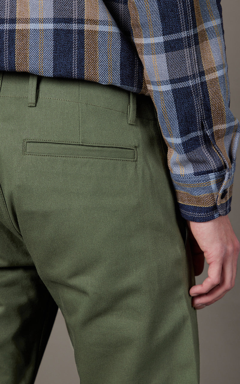 Rogue Territory Infantry Pants Green Selvedge