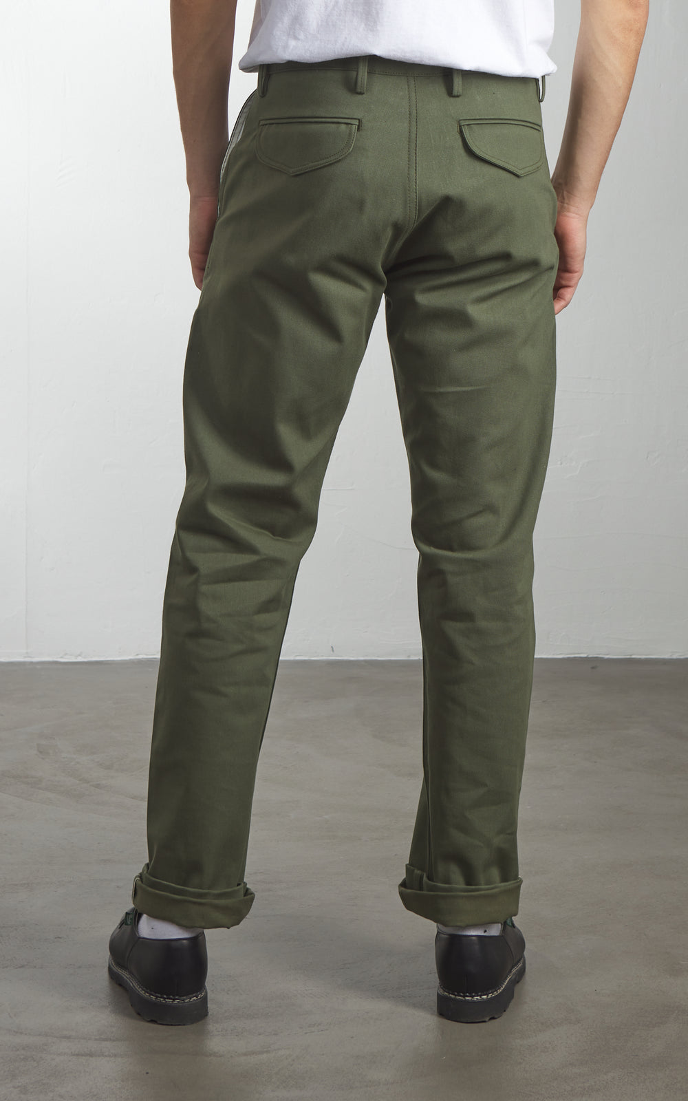Rogue Territory Officer High Trouser Selvedge Olive