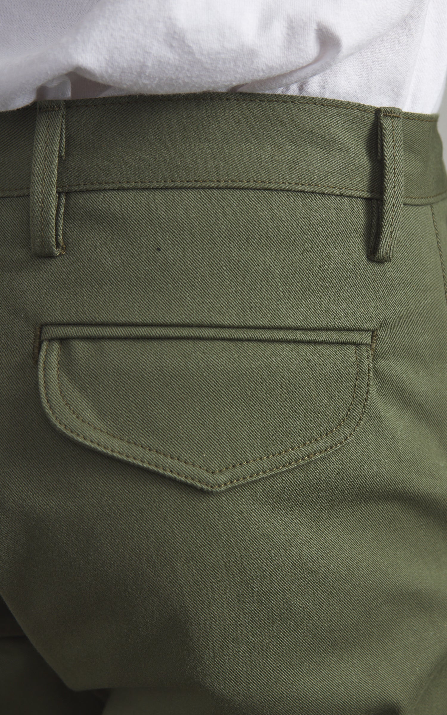 Rogue Territory Officer High Trouser Selvedge Olive