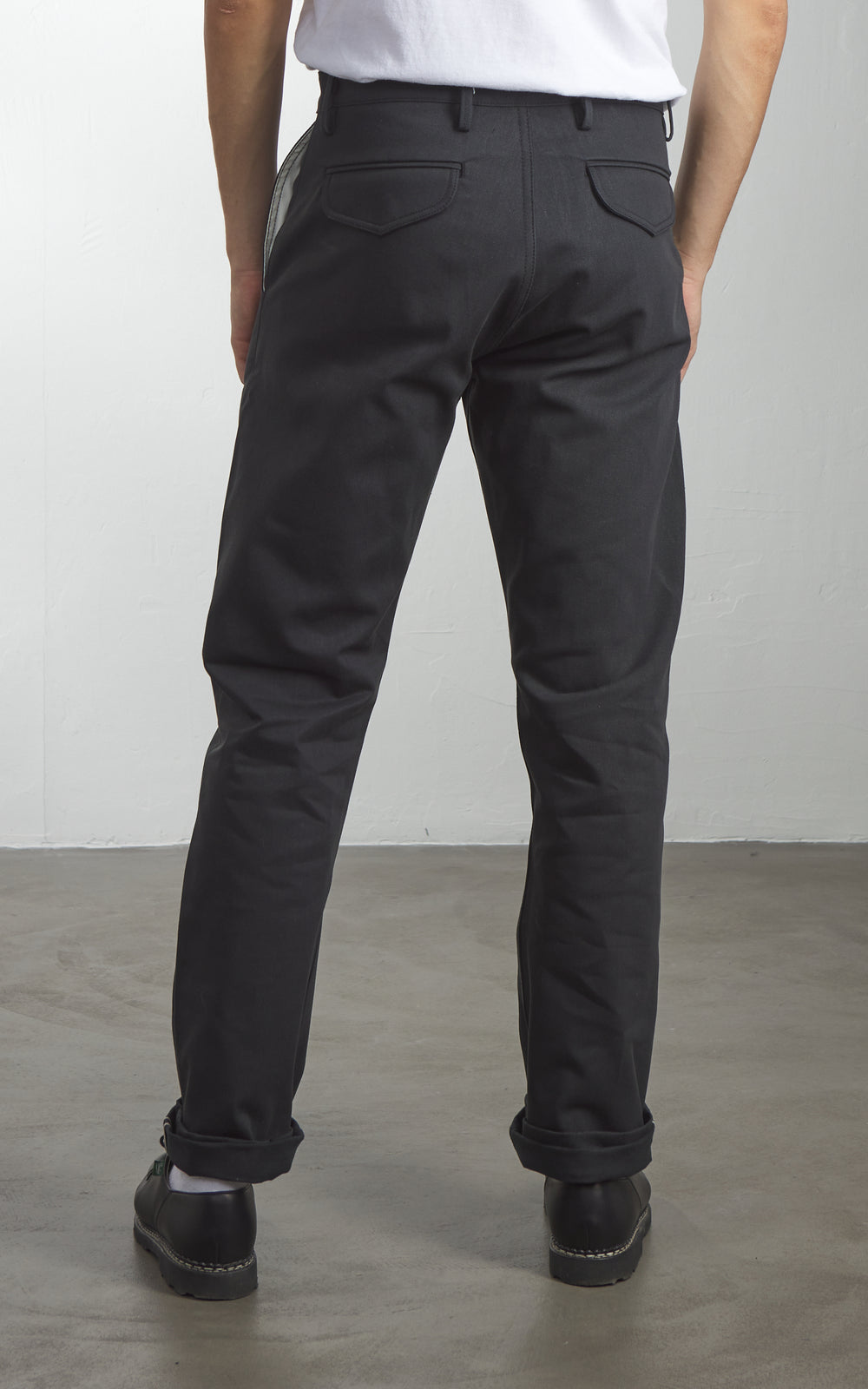 Rogue Territory Officer High Trouser Selvedge Grey
