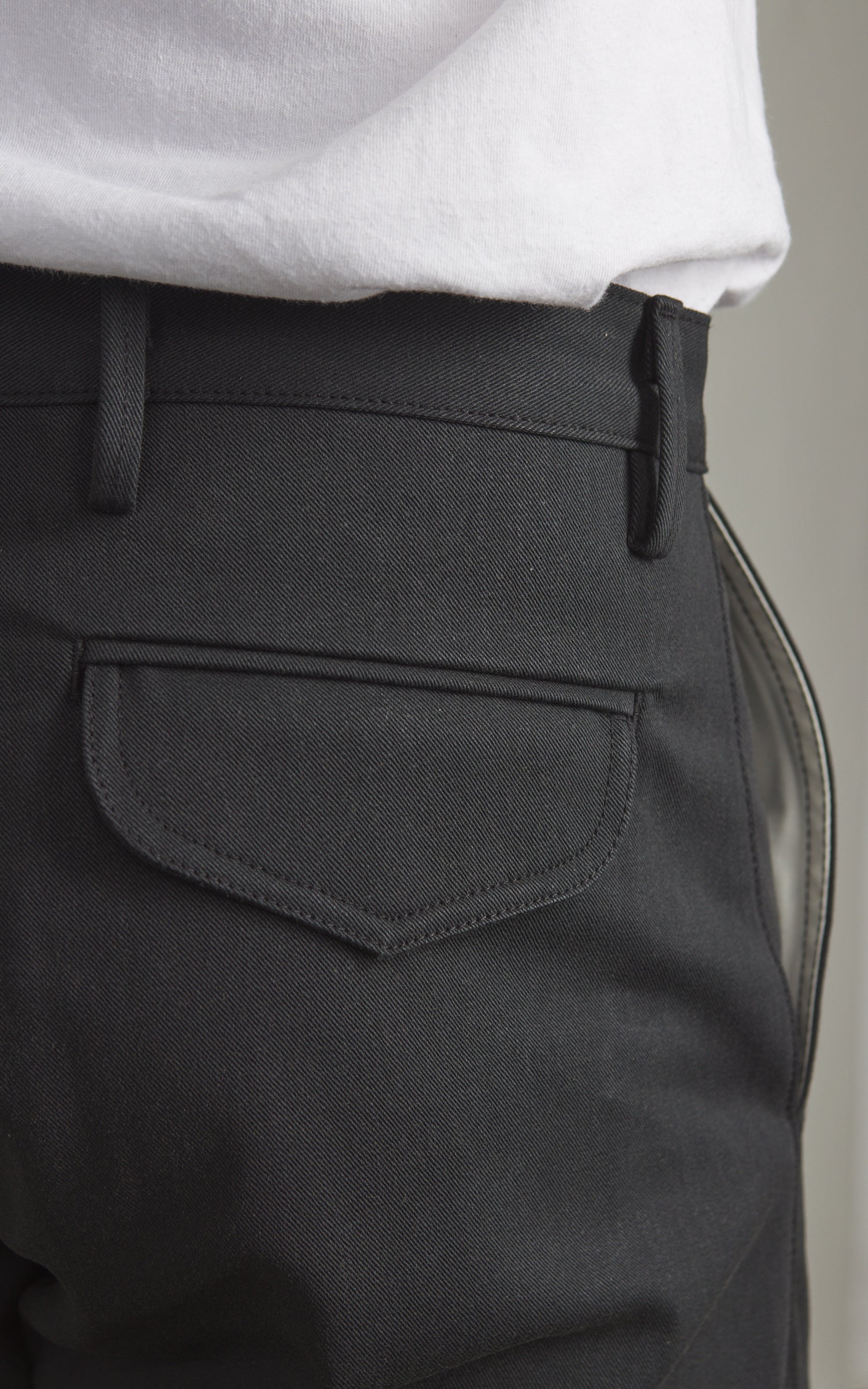 Rogue Territory Officer High Trouser Selvedge Grey