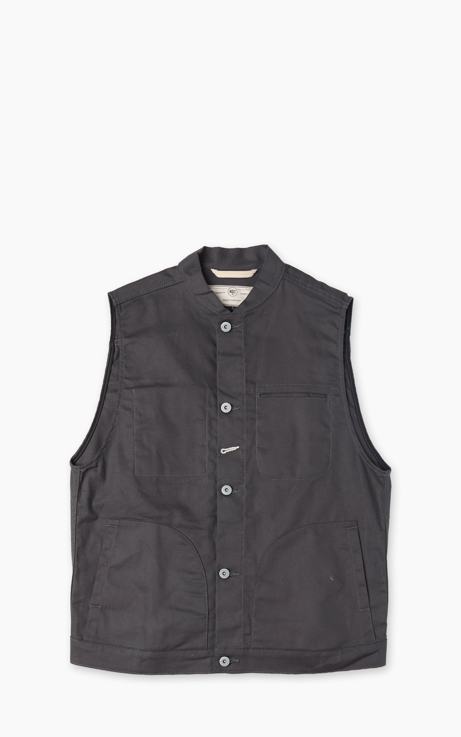 Rogue Territory Supply Vest Dry Wax Canvas Grey
