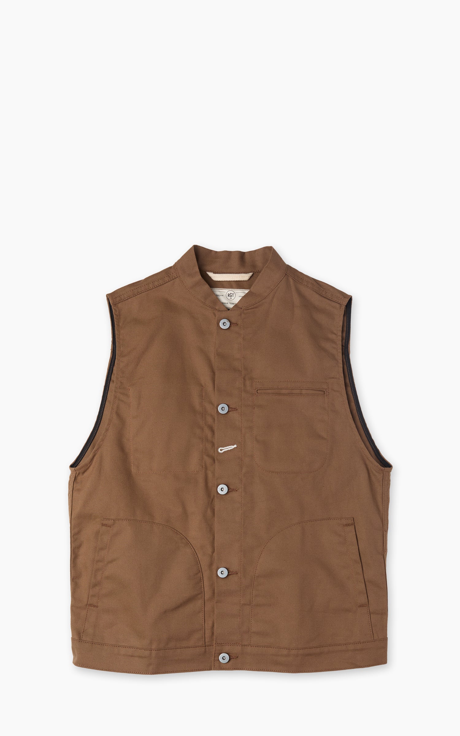 Rogue Territory Supply Vest Dry Wax Canvas Brown