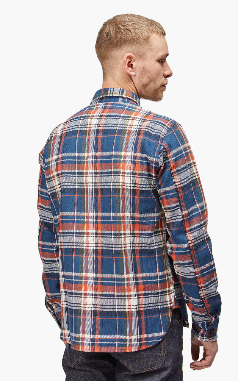 Rogue Territory Field Shirt Selvedge Navy Plaid
