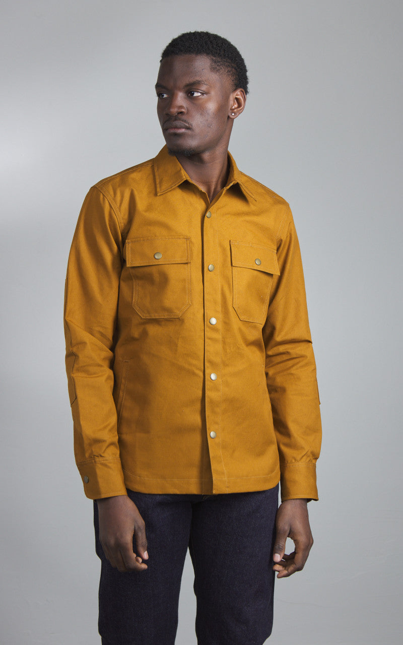 Rogue Territory Patrol Shirt Dry Waxed Canvas Gold