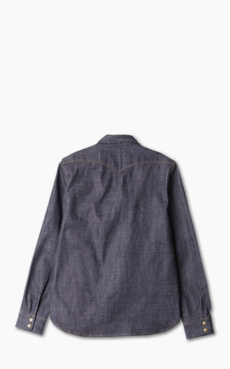 Rogue Territory Western Shirt Cryptic Indigo 13.5oz