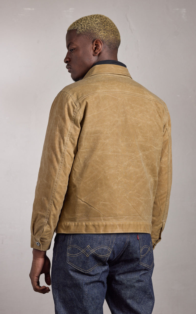 Rogue Territory Cruiser Jacket Lined Waxed Canvas Ridgeline Tan