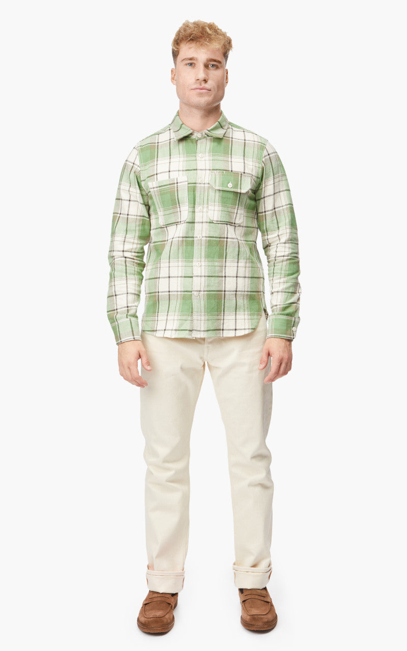 Rogue Territory Field Shirt Light Green Plaid