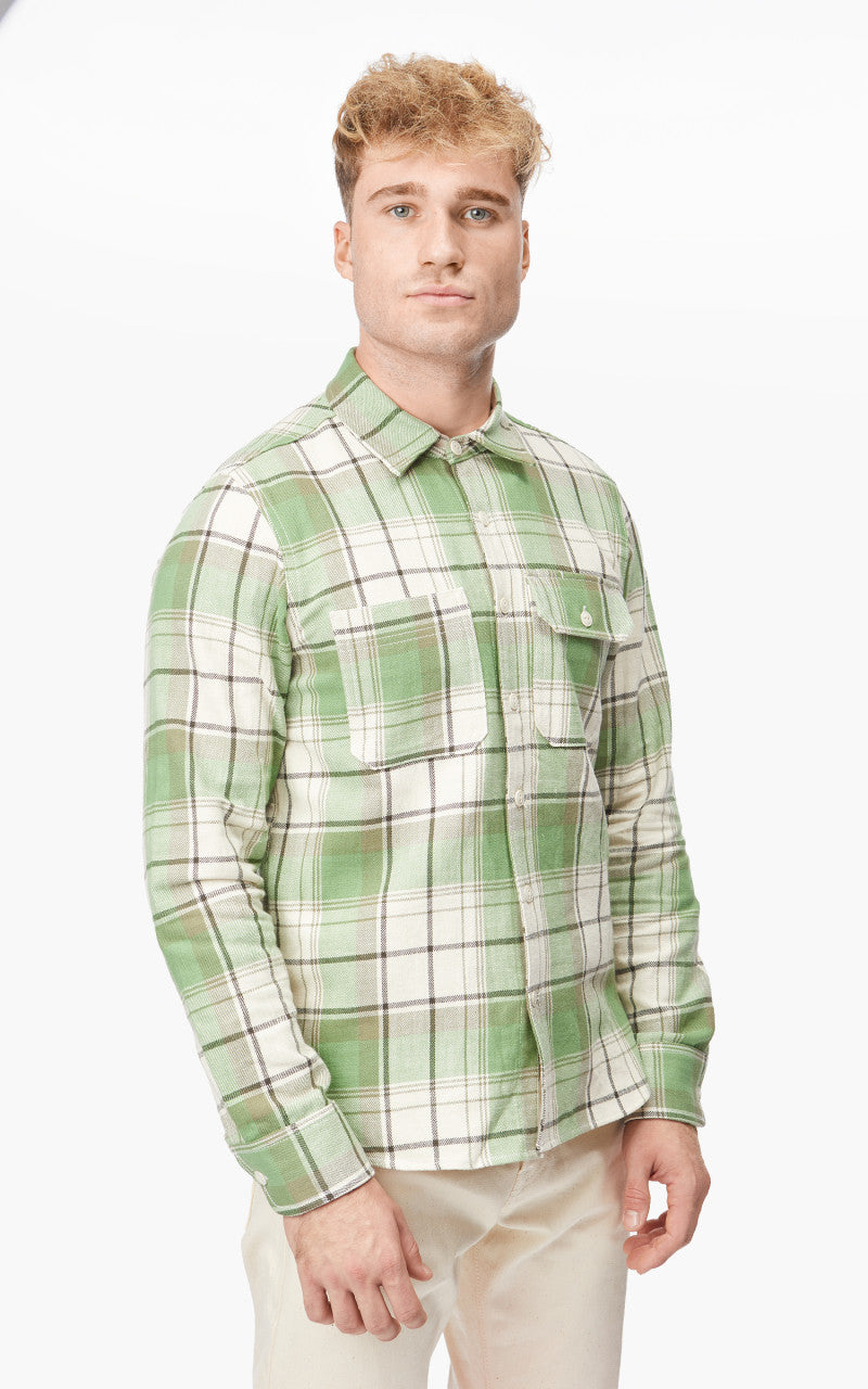 Rogue Territory Field Shirt Light Green Plaid