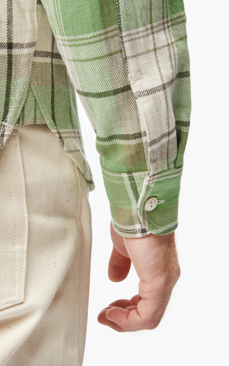 Rogue Territory Field Shirt Light Green Plaid