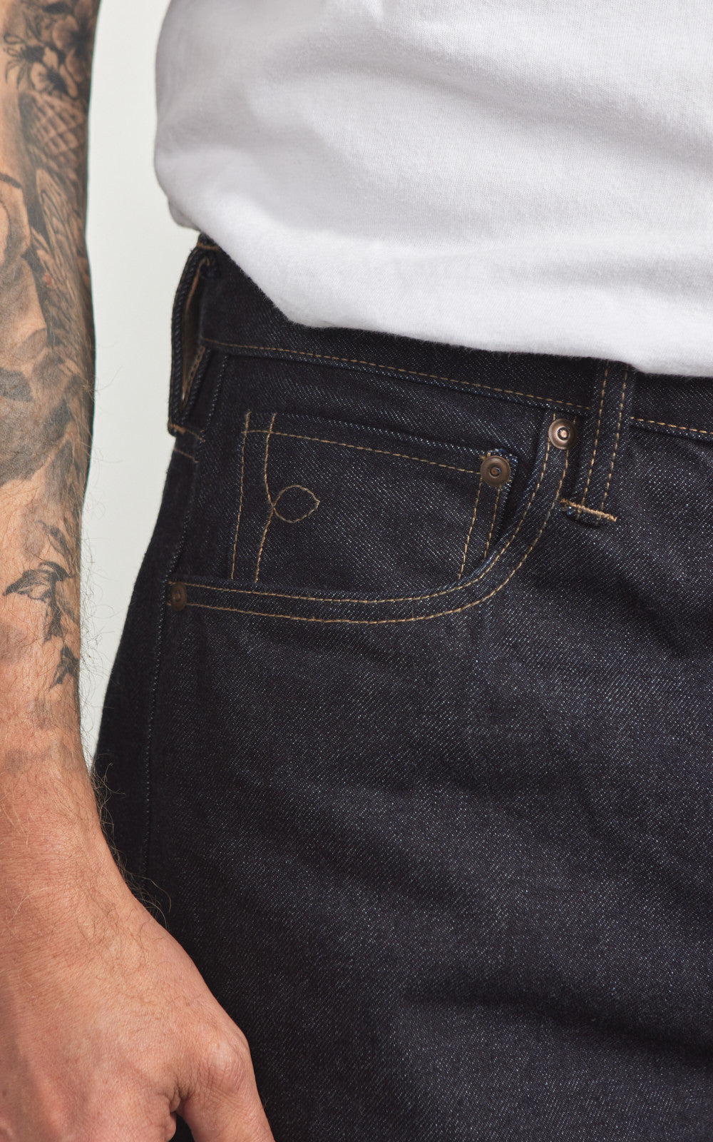 Rogue Territory Strider Selvedge Rinsed Indigo 15oz