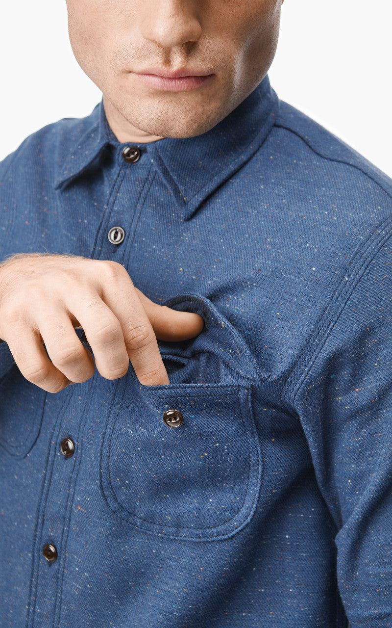 Rogue Territory Work Shirt Navy Rainbow Nep