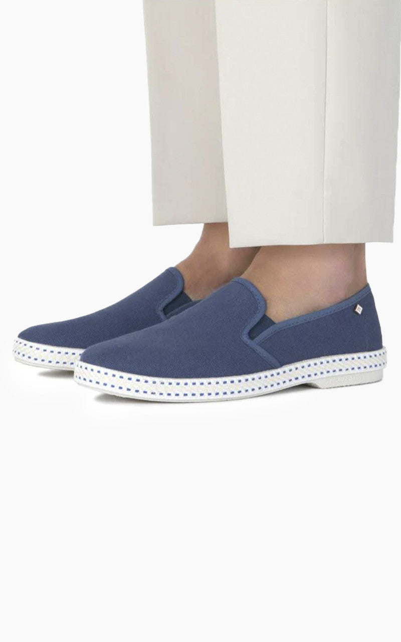 Rivieras Classic Toile Moccasin Blue