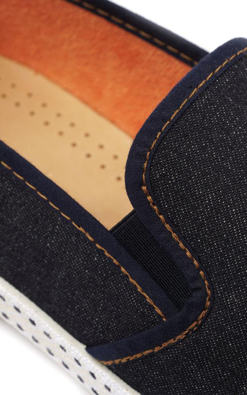 Rivieras Classic Jean Moccasin Dark Blue