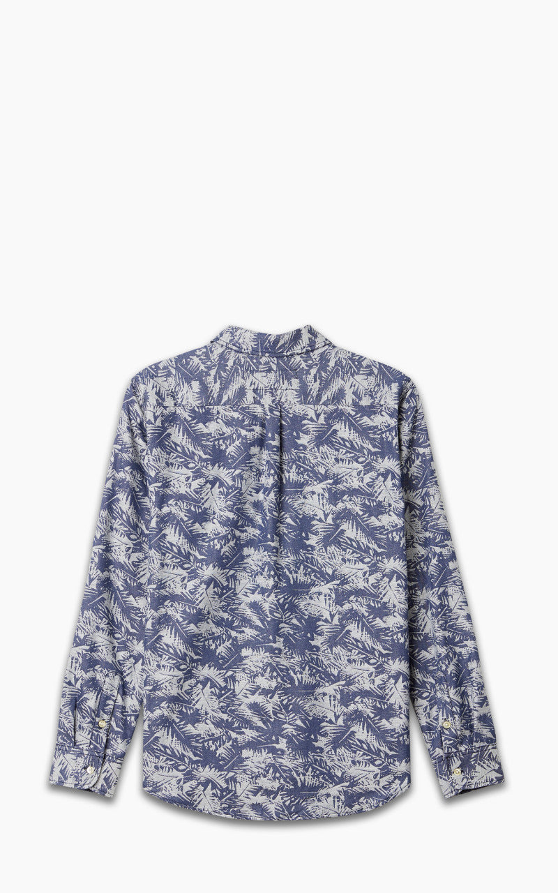 Rogue Territory Oxford Shirt Palm Jacquard Indigo