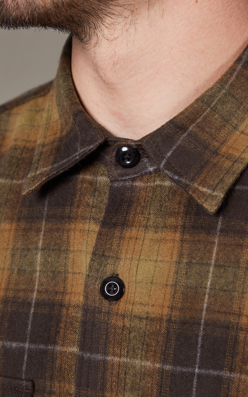 Rogue Territory Field Shirt Sienna Brushed Plaid