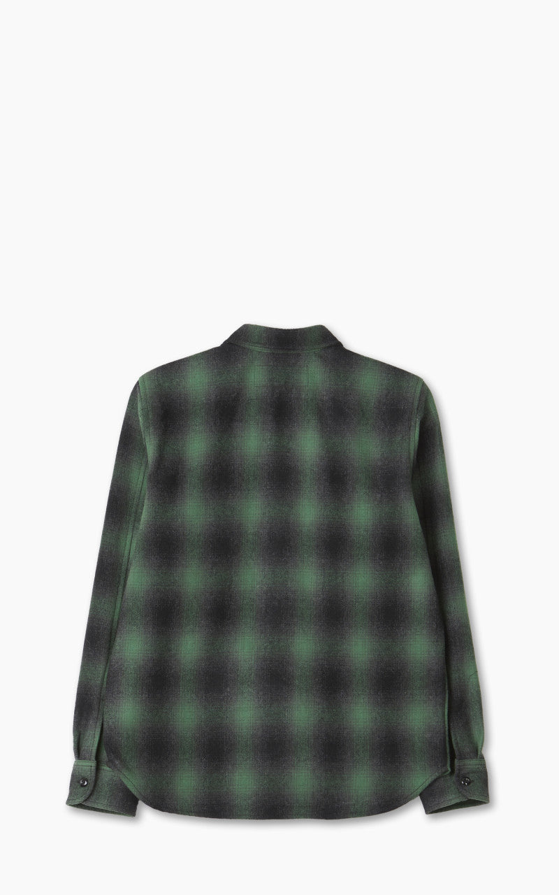 Rogue Territory Plaid Wool Utility Shirt Green