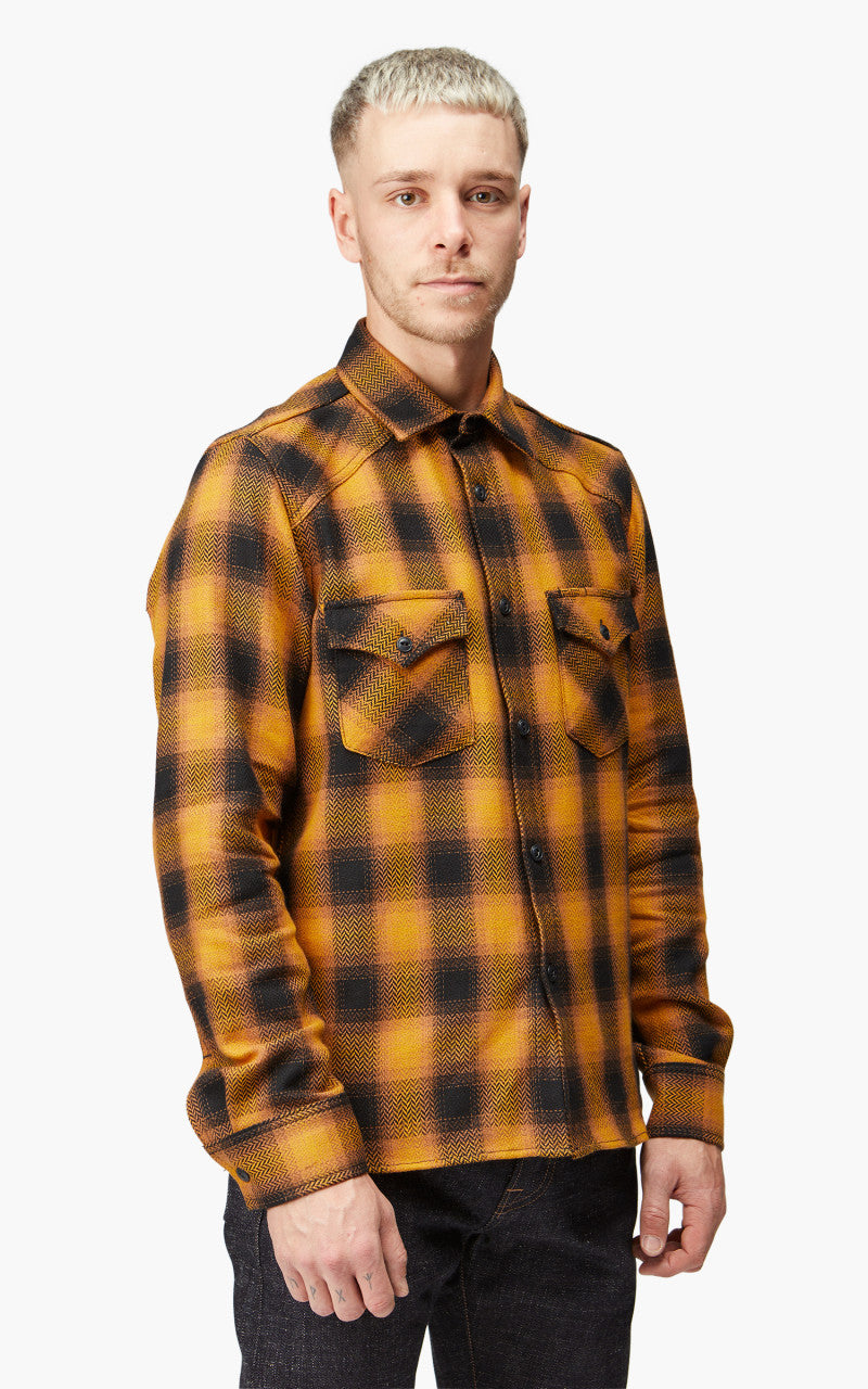Rogue Territory Western Shirt Heavy HB Gold Plaid