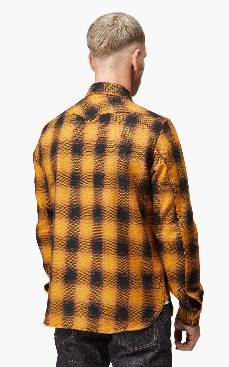 Rogue Territory Western Shirt Heavy HB Gold Plaid