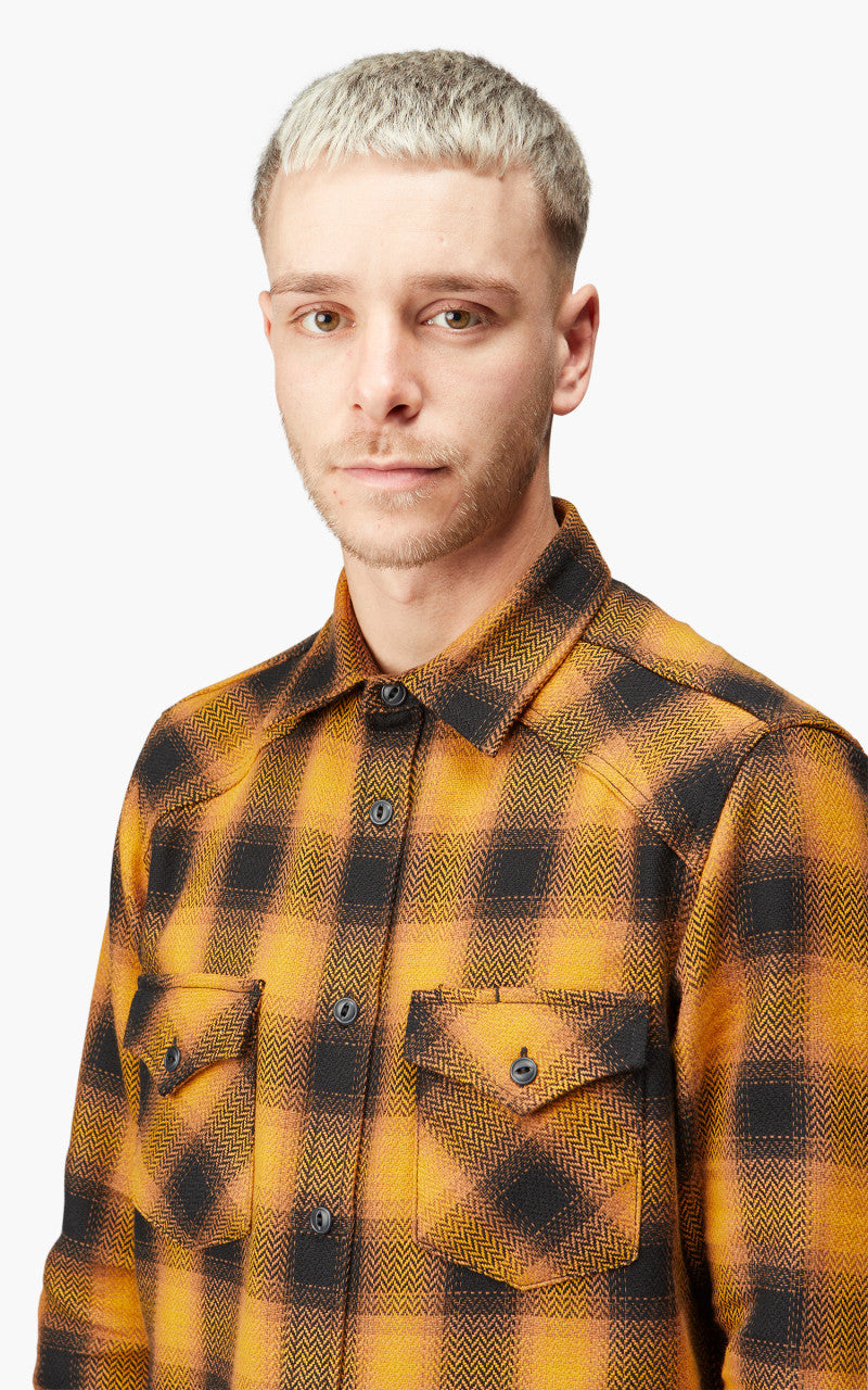 Rogue Territory Western Shirt Heavy HB Gold Plaid