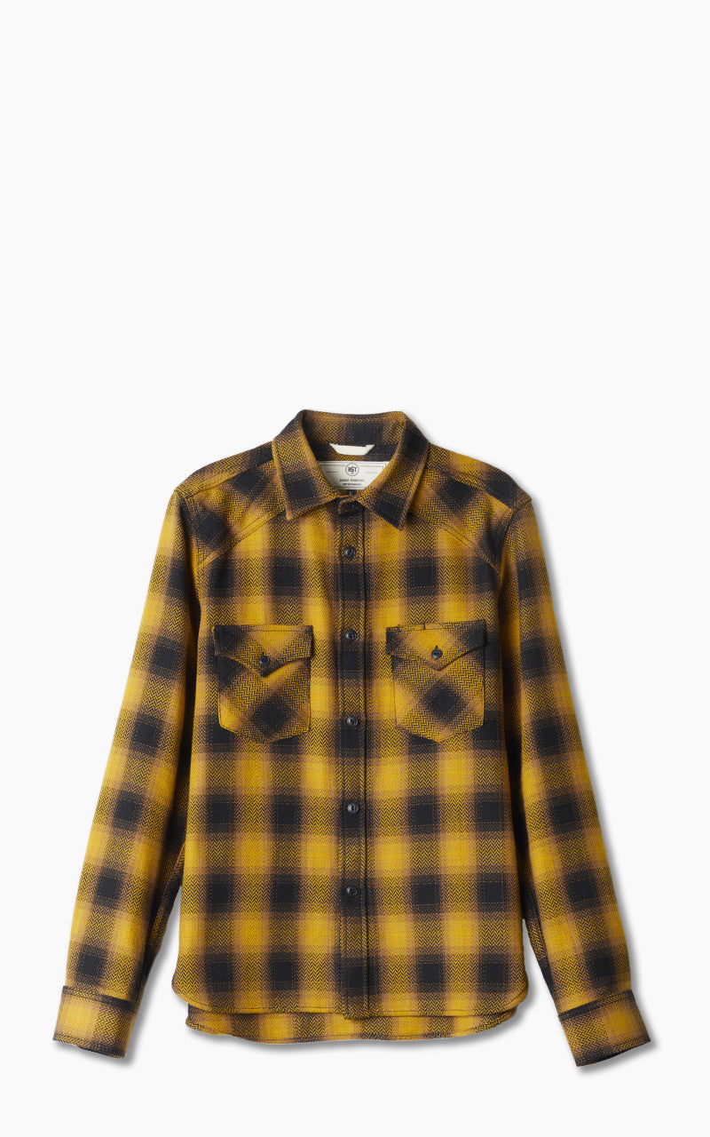 Rogue Territory Western Shirt Heavy HB Gold Plaid