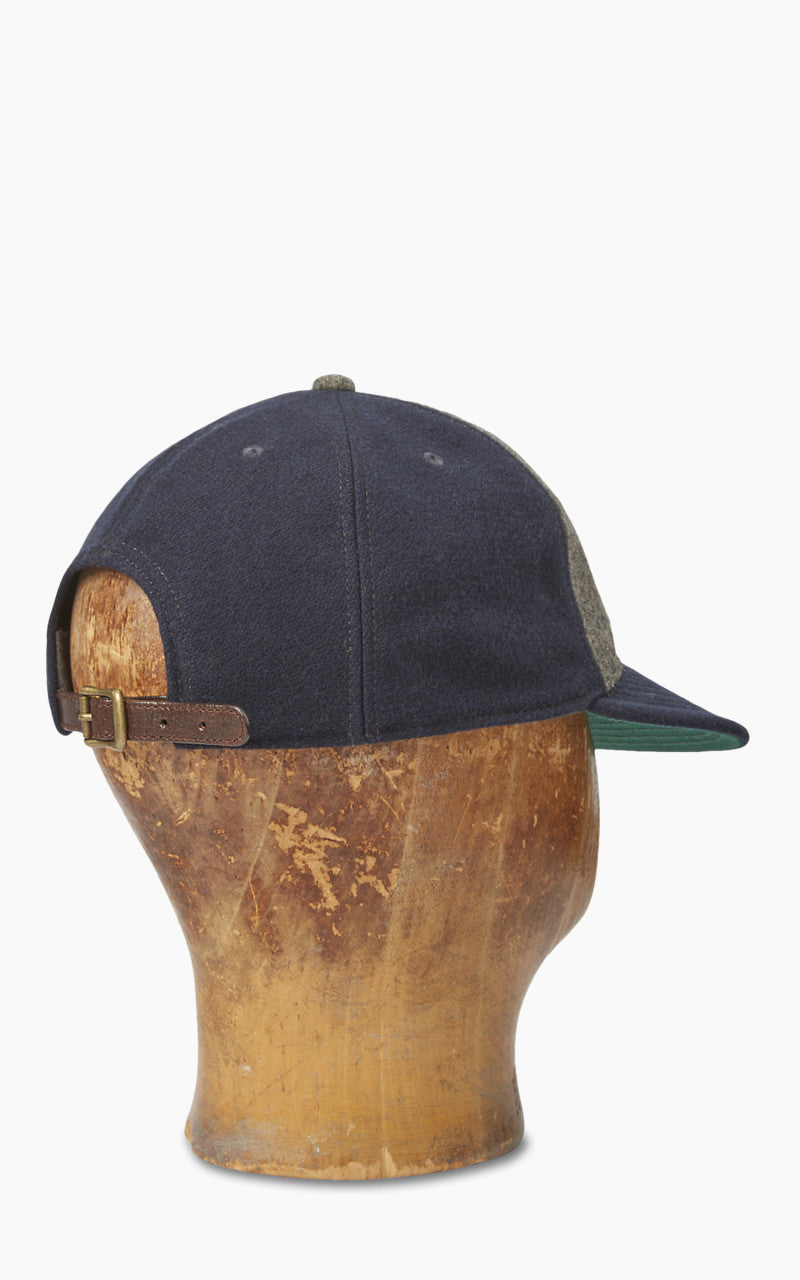 RRL 1930s Wool Ball Cap Navy/Grey