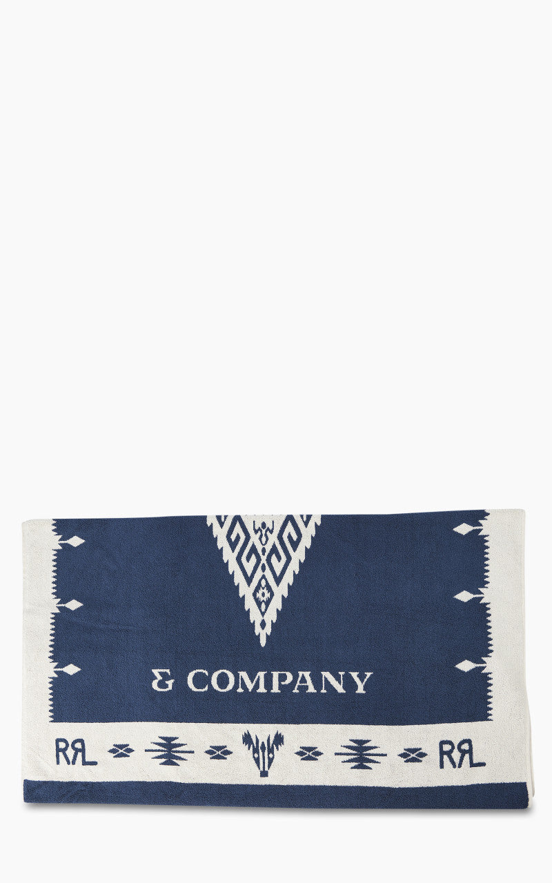 RRL Beach Towel Indigo Multi