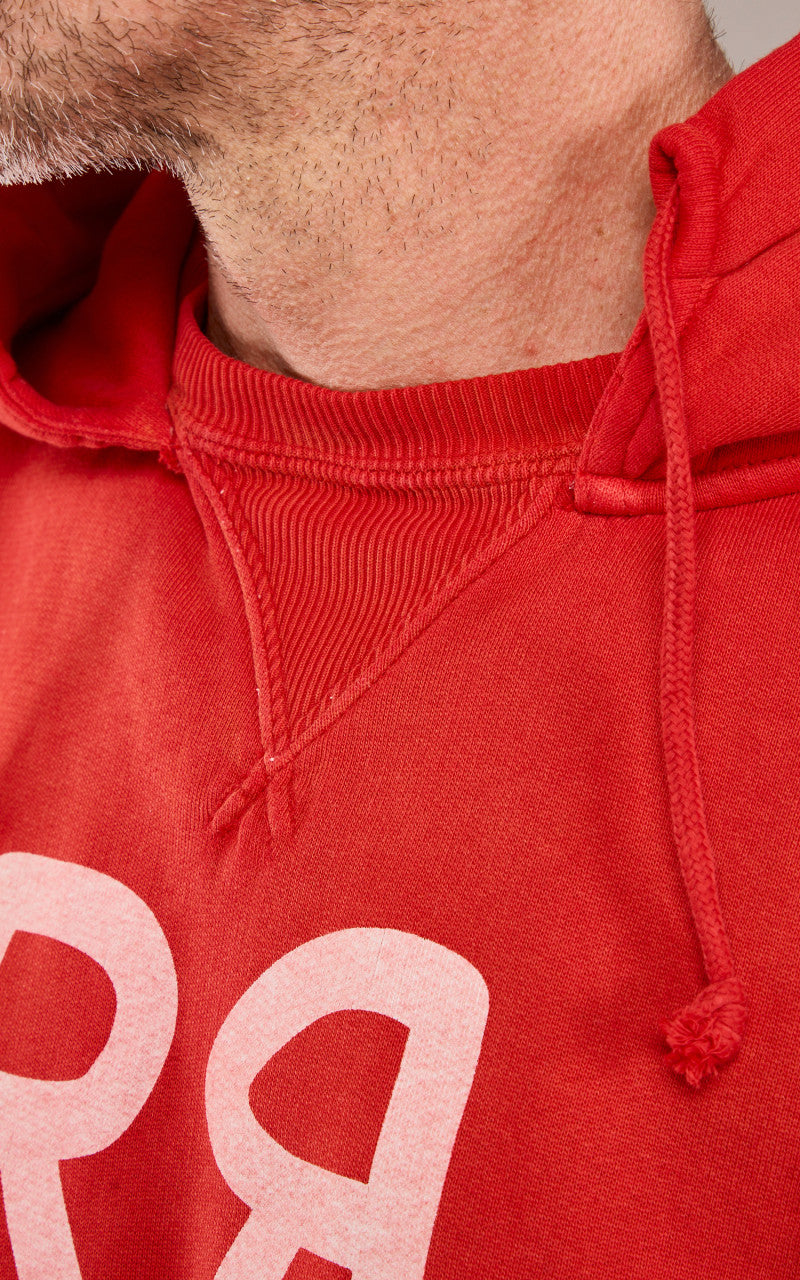 RRL Ranch Logo Hoodie Faded Red