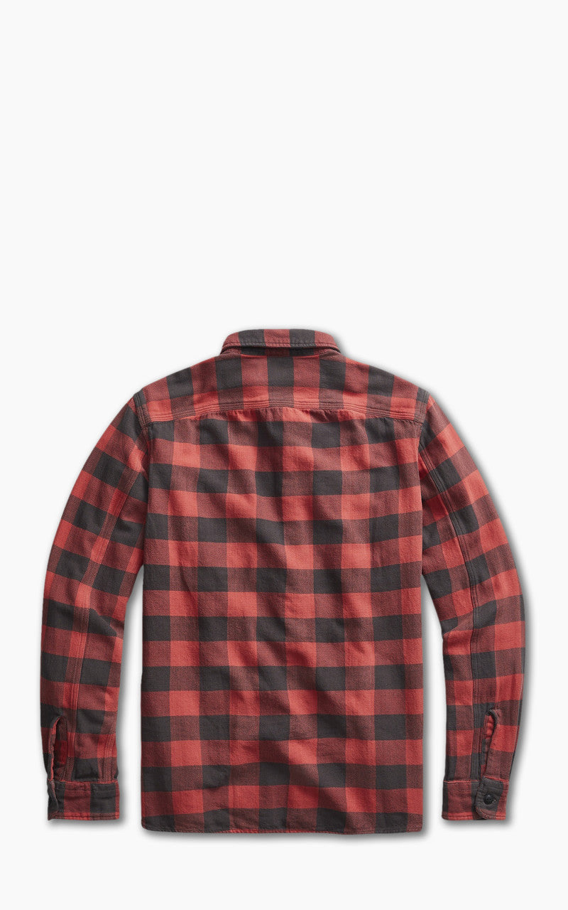 RRL Farrell Plaid Twill Workshirt Red/Black