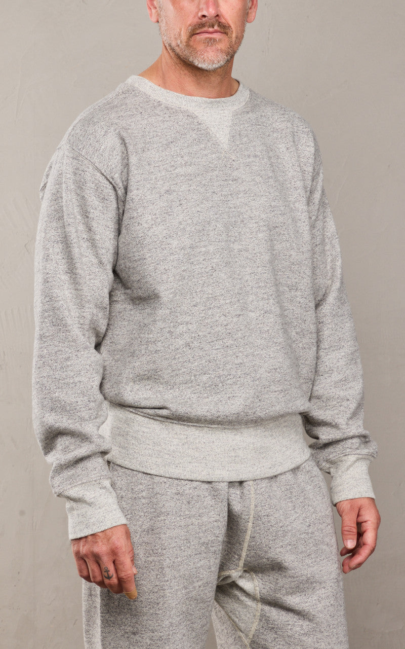 RRL Double V Crewneck Sweatshirt Grey