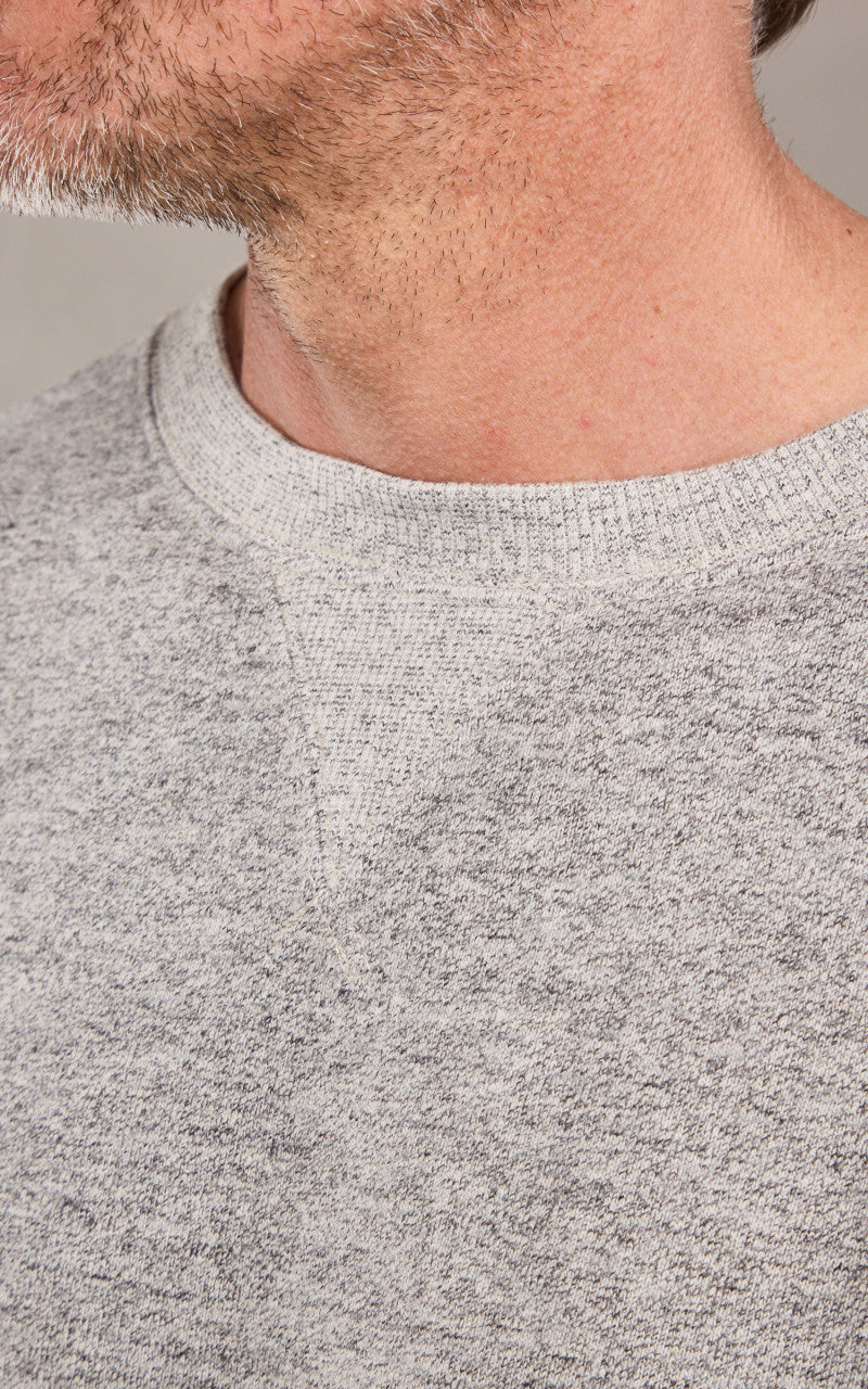 RRL Double V Crewneck Sweatshirt Grey