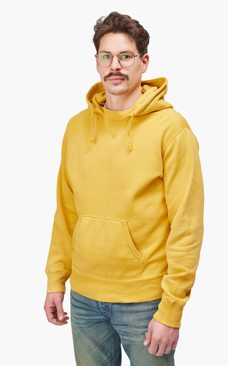 RRL Fleece Hoodie Garment Dyed Gold