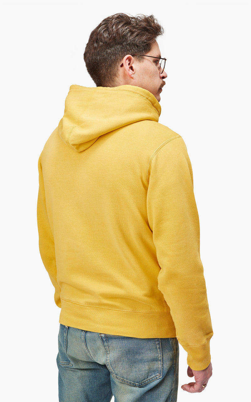 RRL Fleece Hoodie Garment Dyed Gold