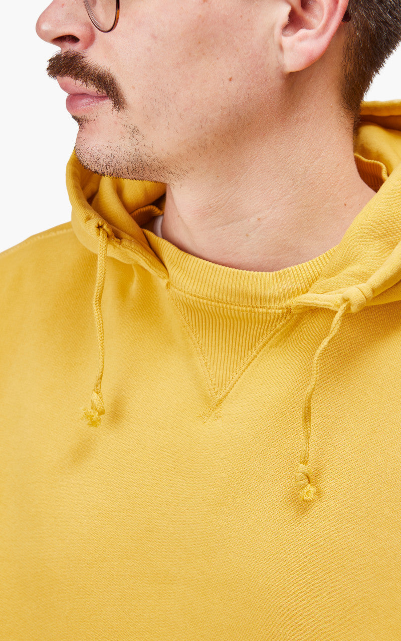 RRL Fleece Hoodie Garment Dyed Gold