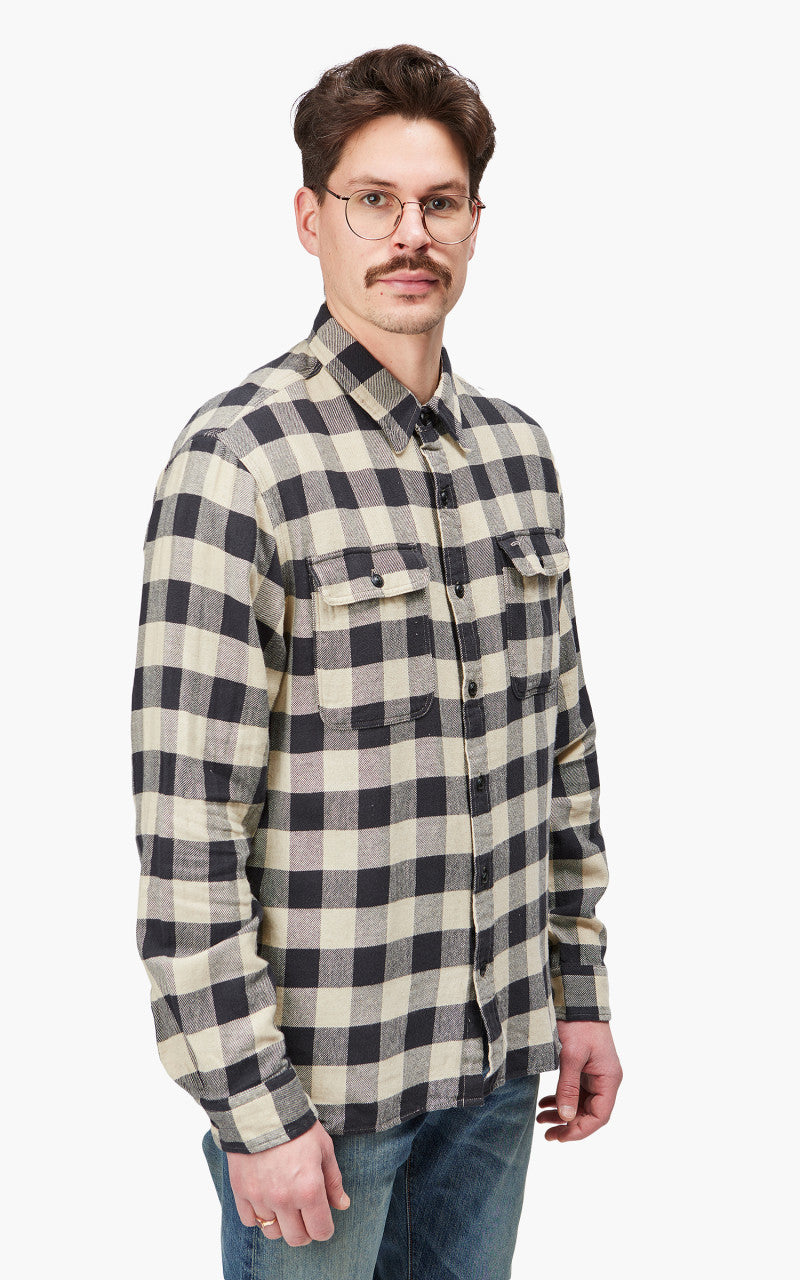 RRL Matlock Western Shirt Black/Cream