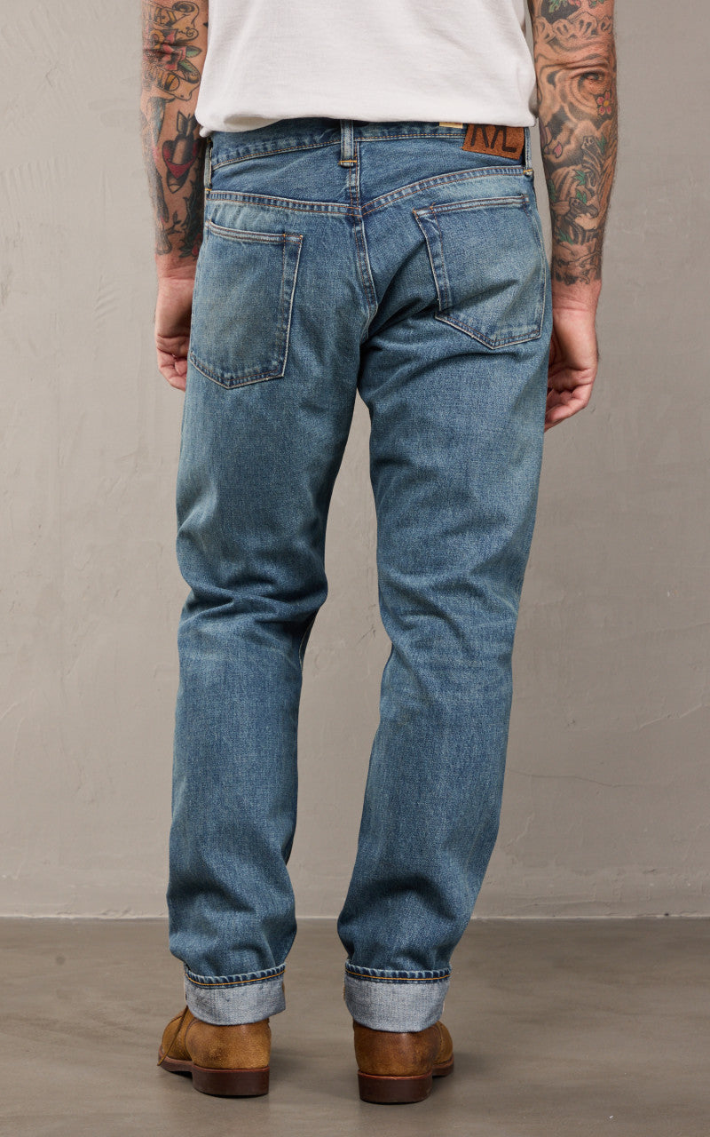 RRL High Slim Selvedge Jean Calloway Wash