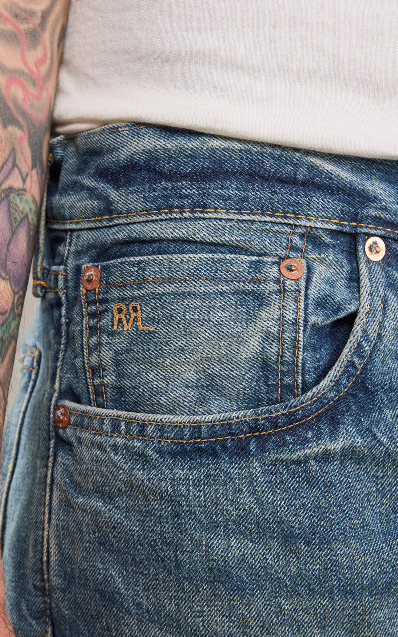 RRL High Slim Selvedge Jean Calloway Wash