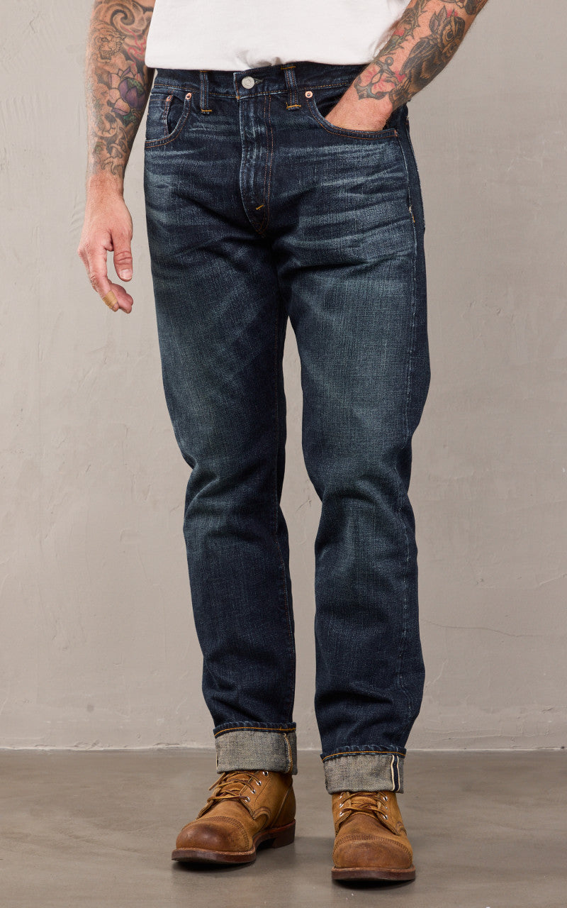 RRL High Slim Selvedge Jean Bayview Wash
