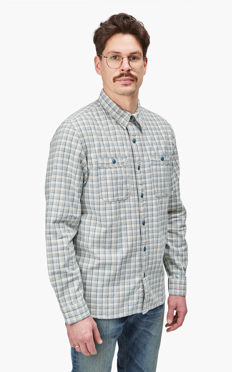 RRL Alaska Western Shirt Cream/Blue