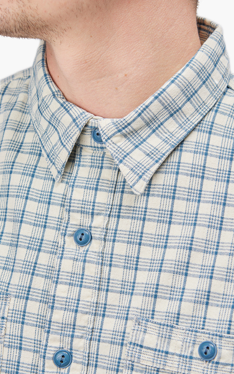 RRL Alaska Western Shirt Cream/Blue