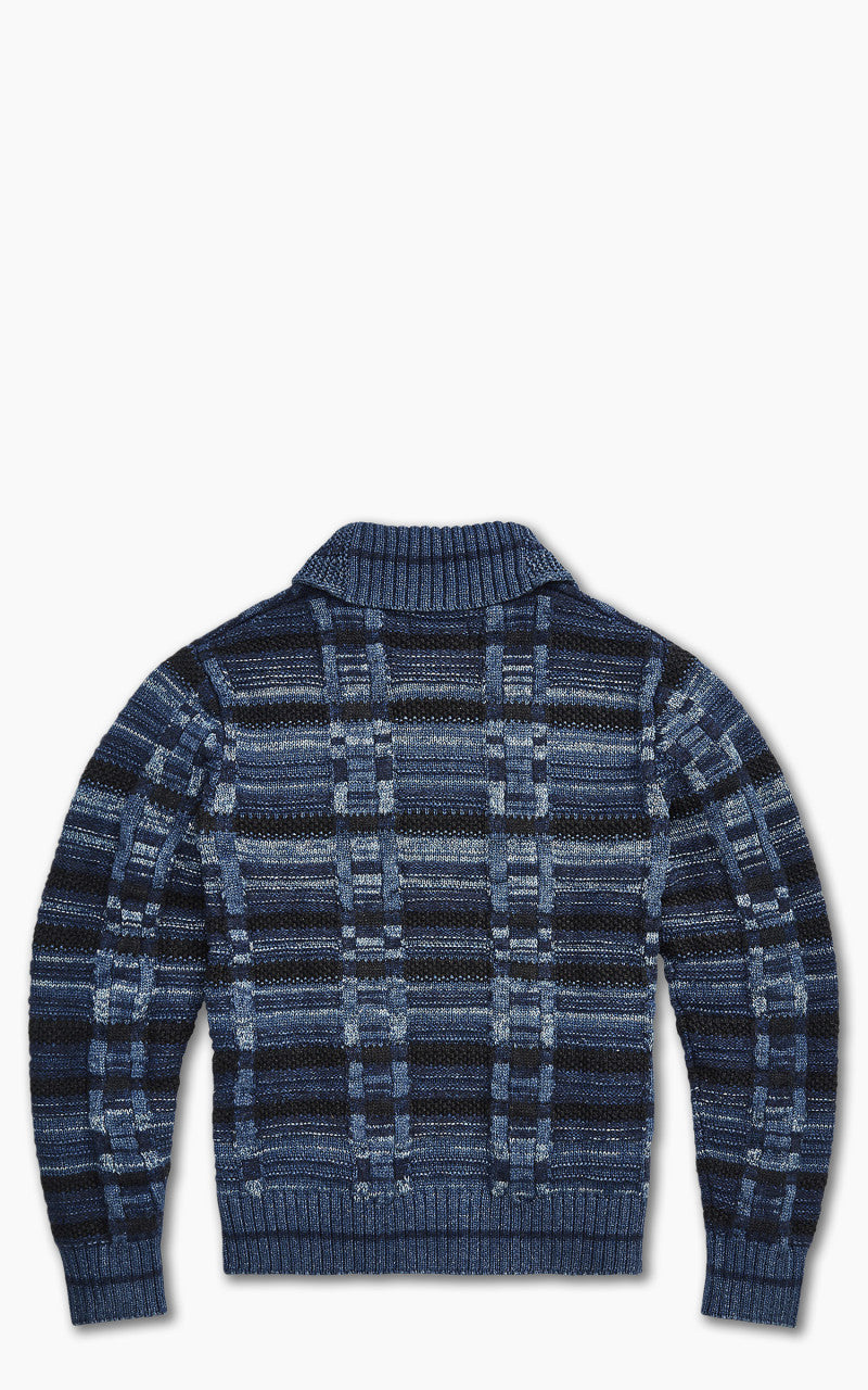 RRL Full Zip Cardigan Indigo