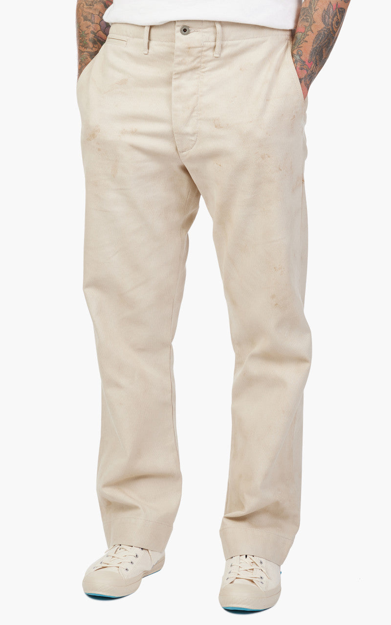 RRL Field Chino Distressed Bedford Cord Stone