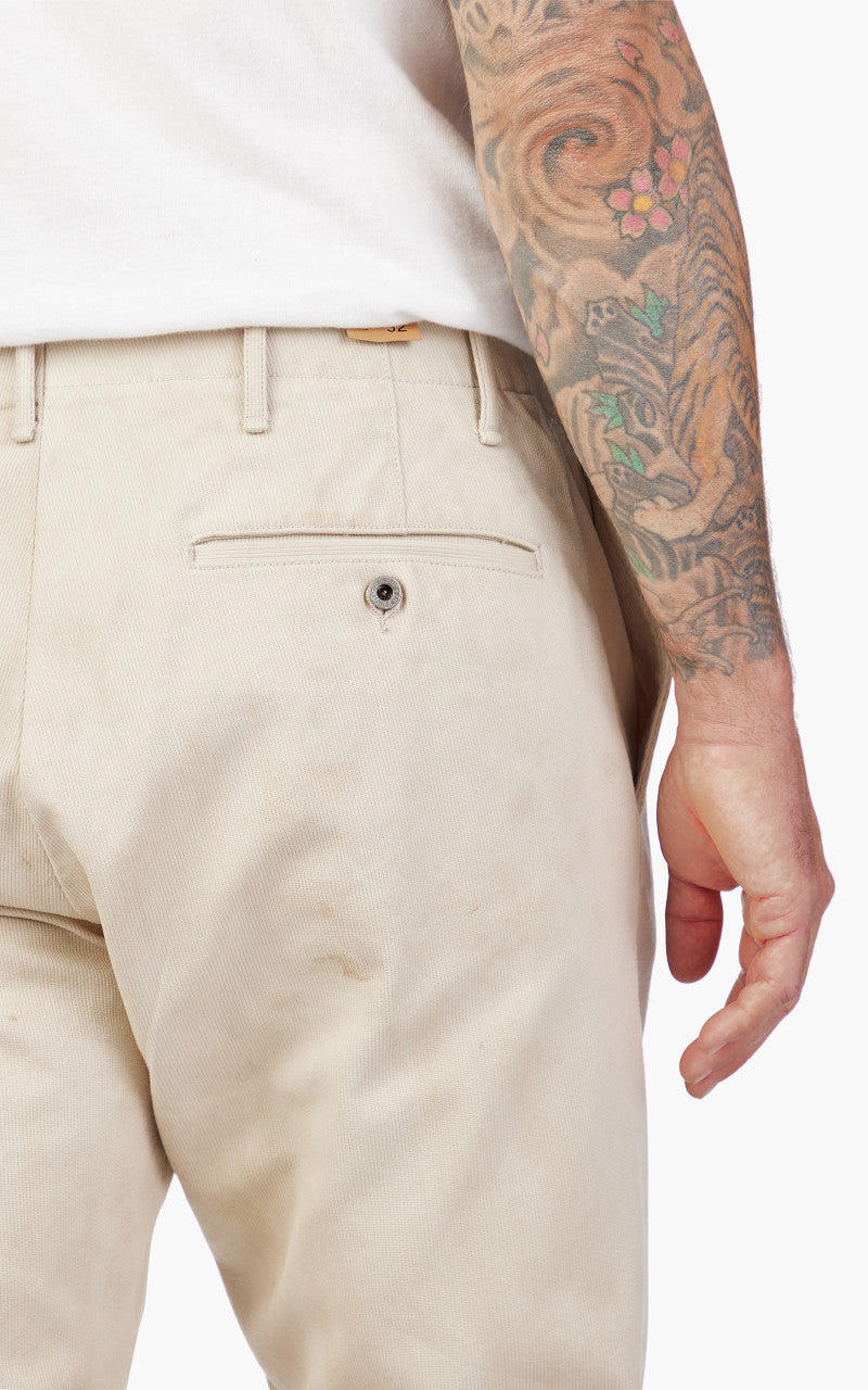 RRL Field Chino Distressed Bedford Cord Stone