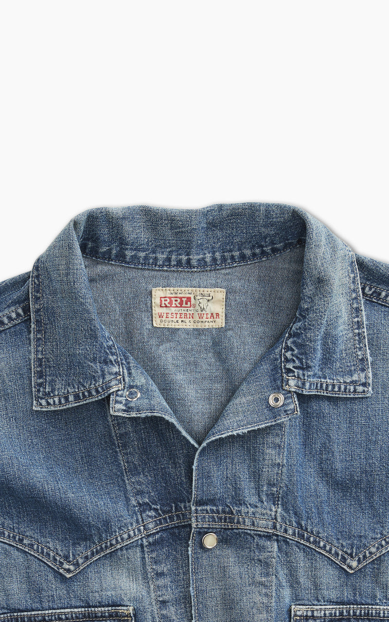 RRL Sawtooth Western Denim Jacket Hewson Wash