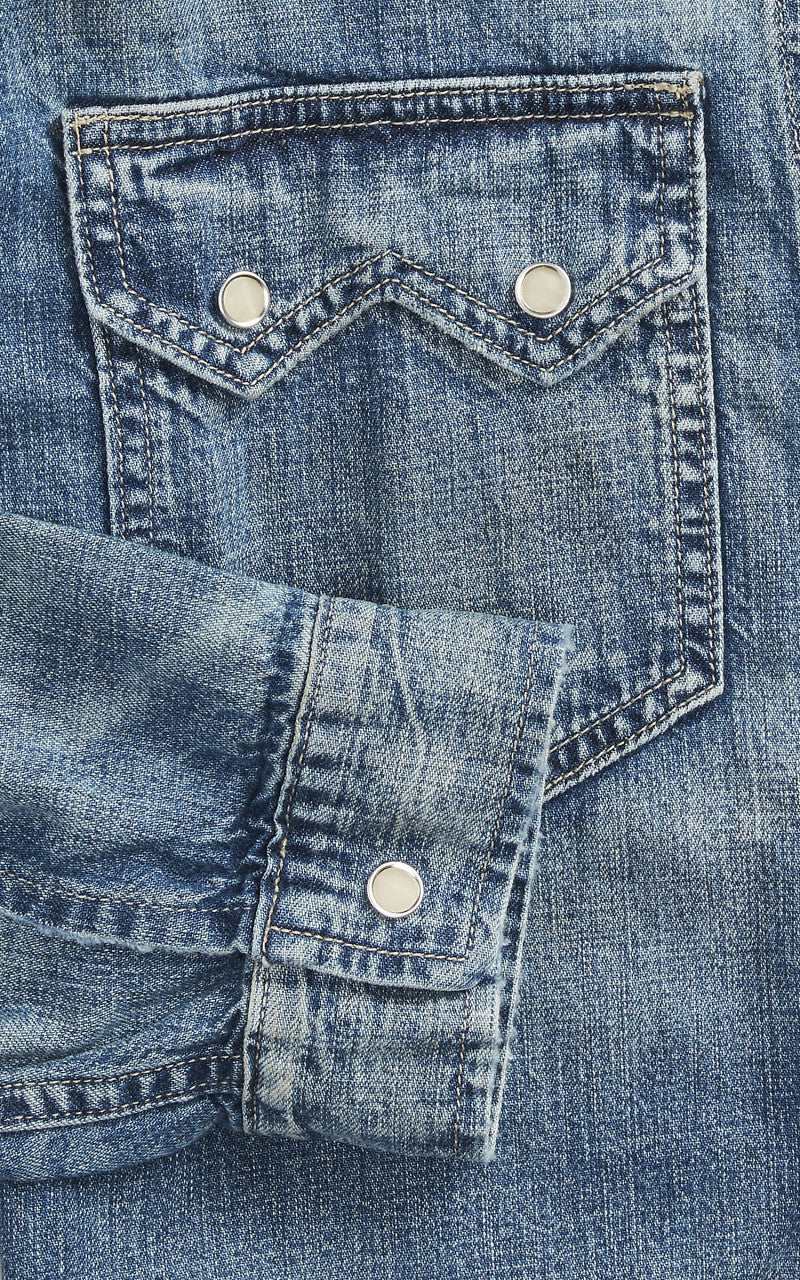 RRL Sawtooth Western Denim Jacket Hewson Wash
